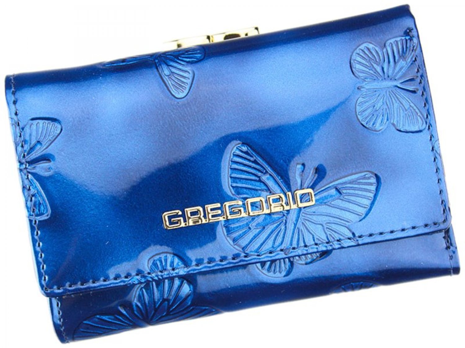 Dámská malá kožená peněženka Jimena,  modrá