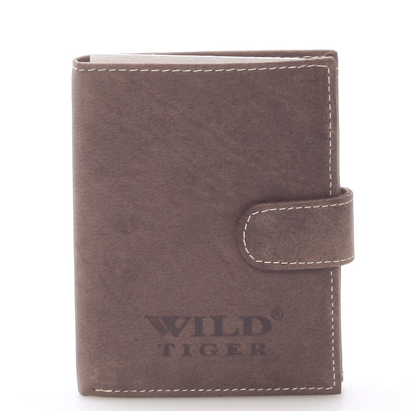 Pánská kožená peněženka  WILD Amazons, světle hnědá
