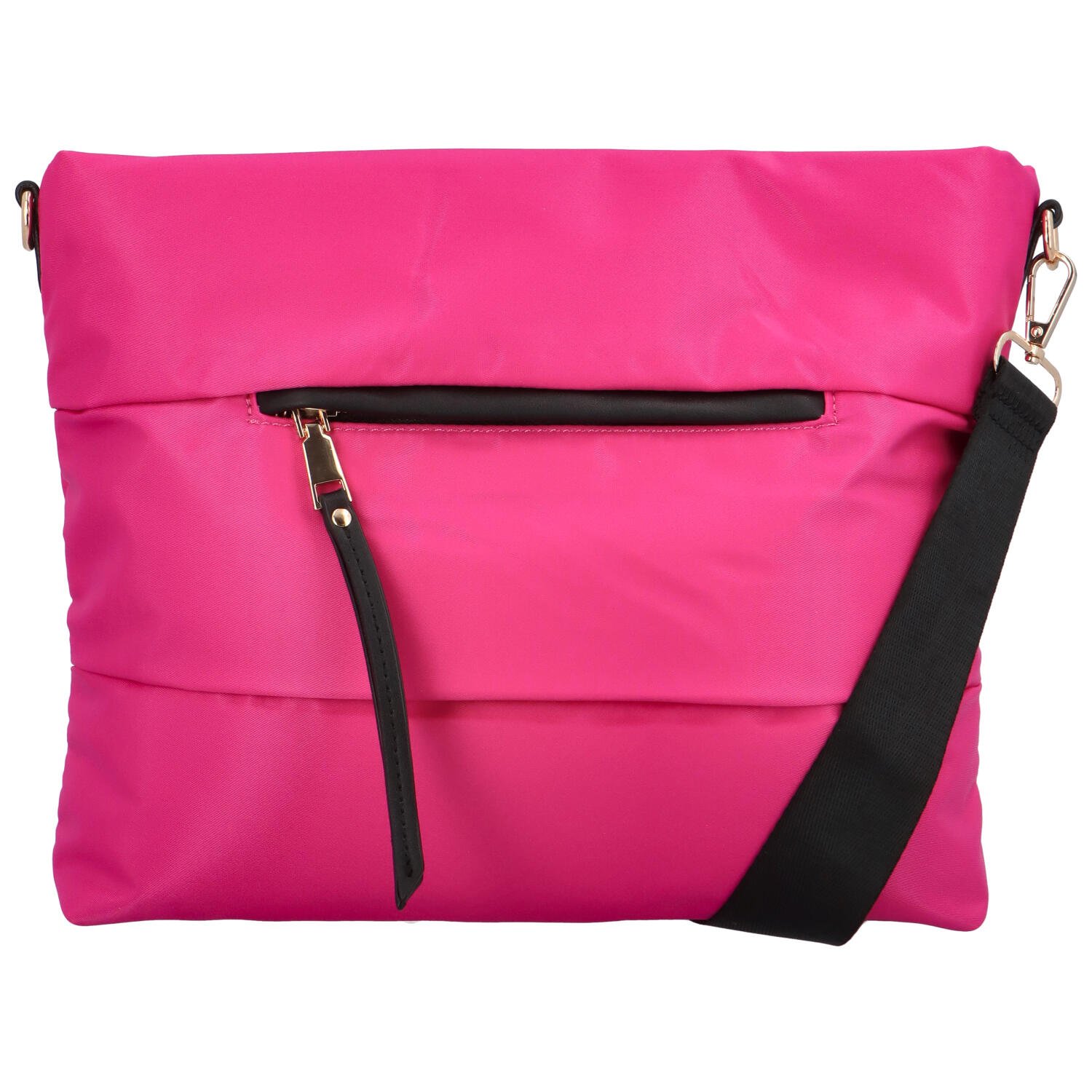 Trendová dámská látková crossbody Rosa, fuchsiová