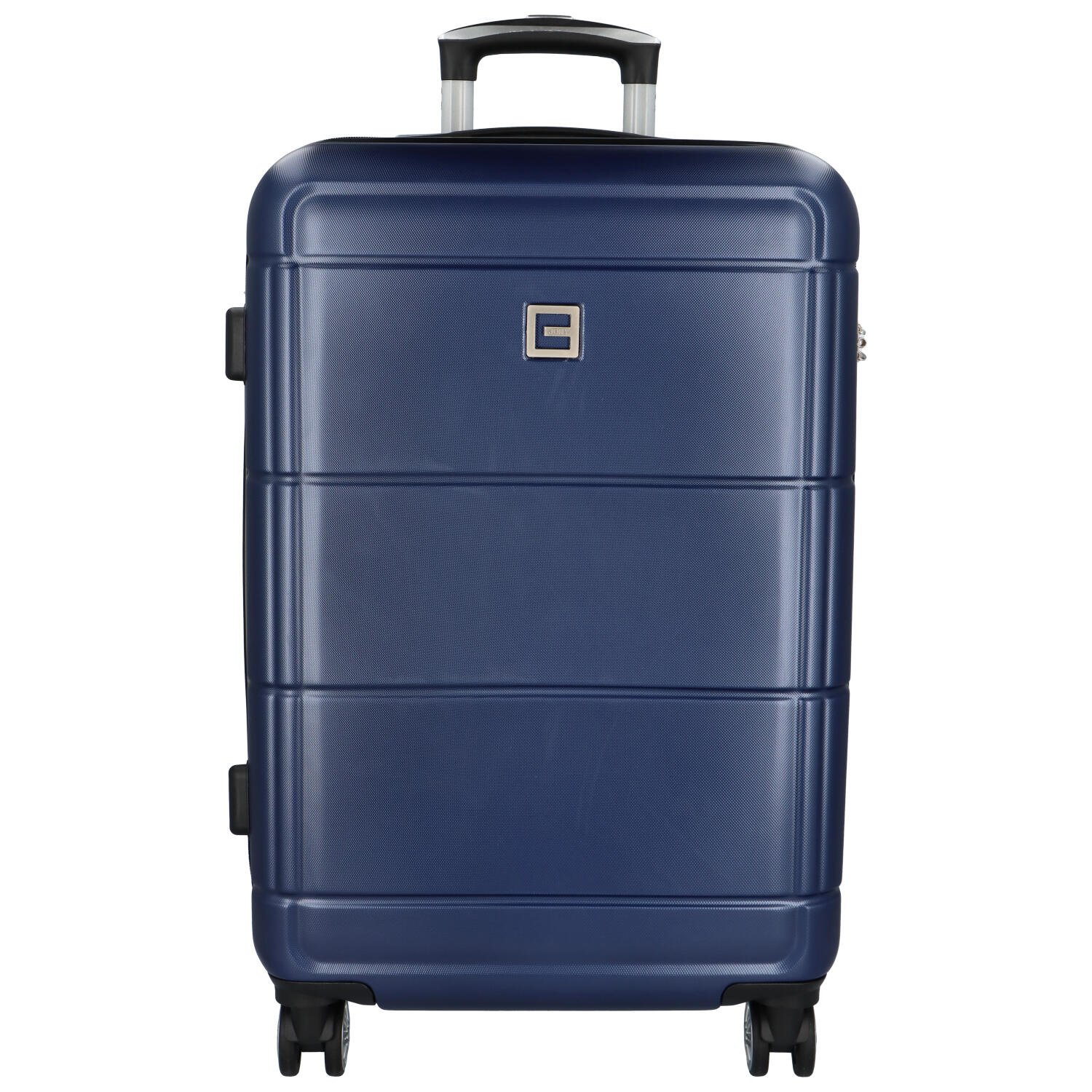 Cestovní plastový kufr Gothard velikost M, tmavě modrý