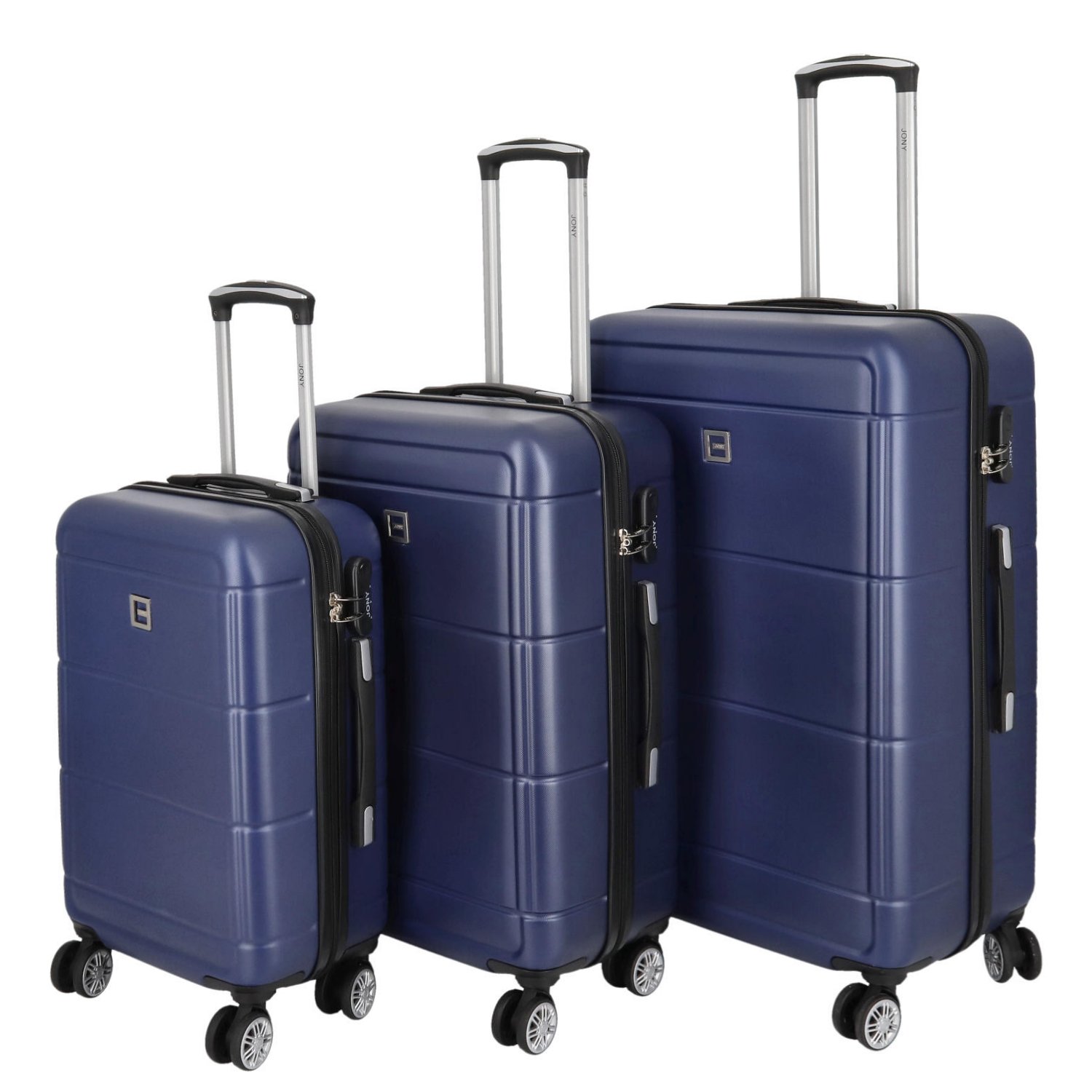 Cestovní plastový kufr Gothard SADA, tmavě modrý