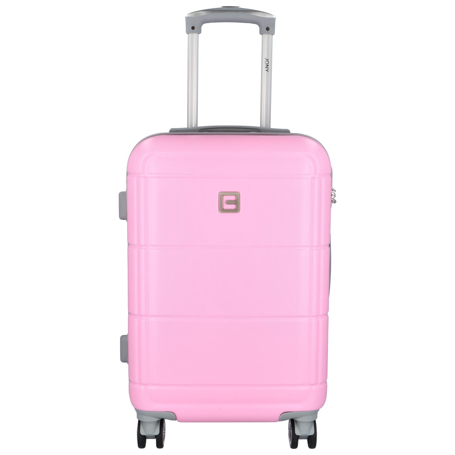Cestovní plastový kufr Gothard velikost S, růžový