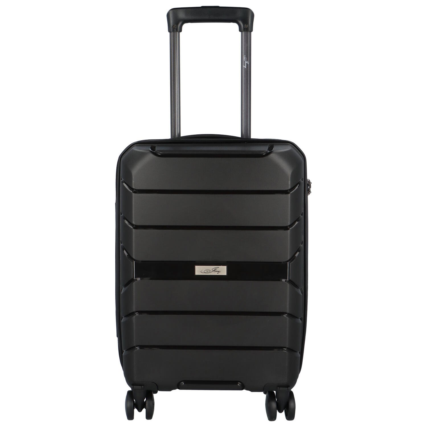 Cestovní plastový kufr Franco velikosti XS, černý