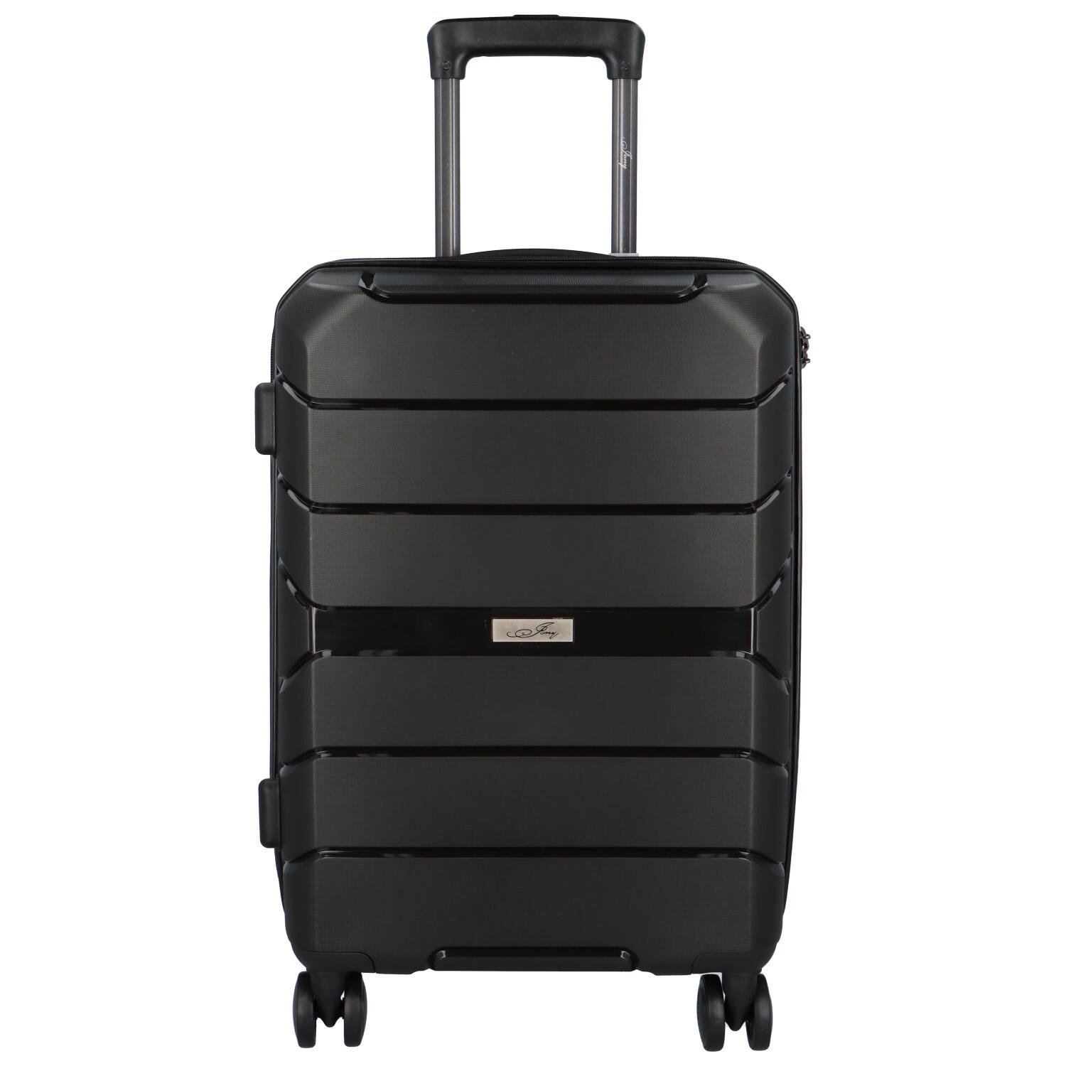 Cestovní plastový kufr Franco velikosti S, černý