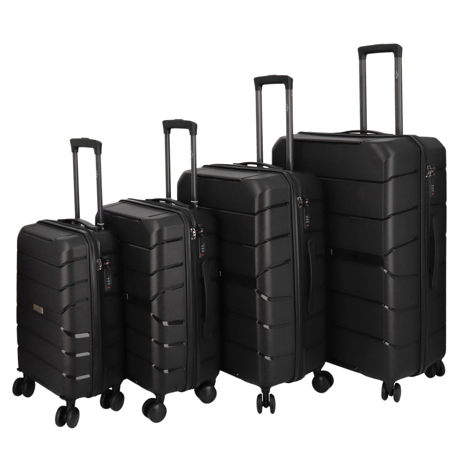 Cestovní plastový kufr Franco SADA, černý