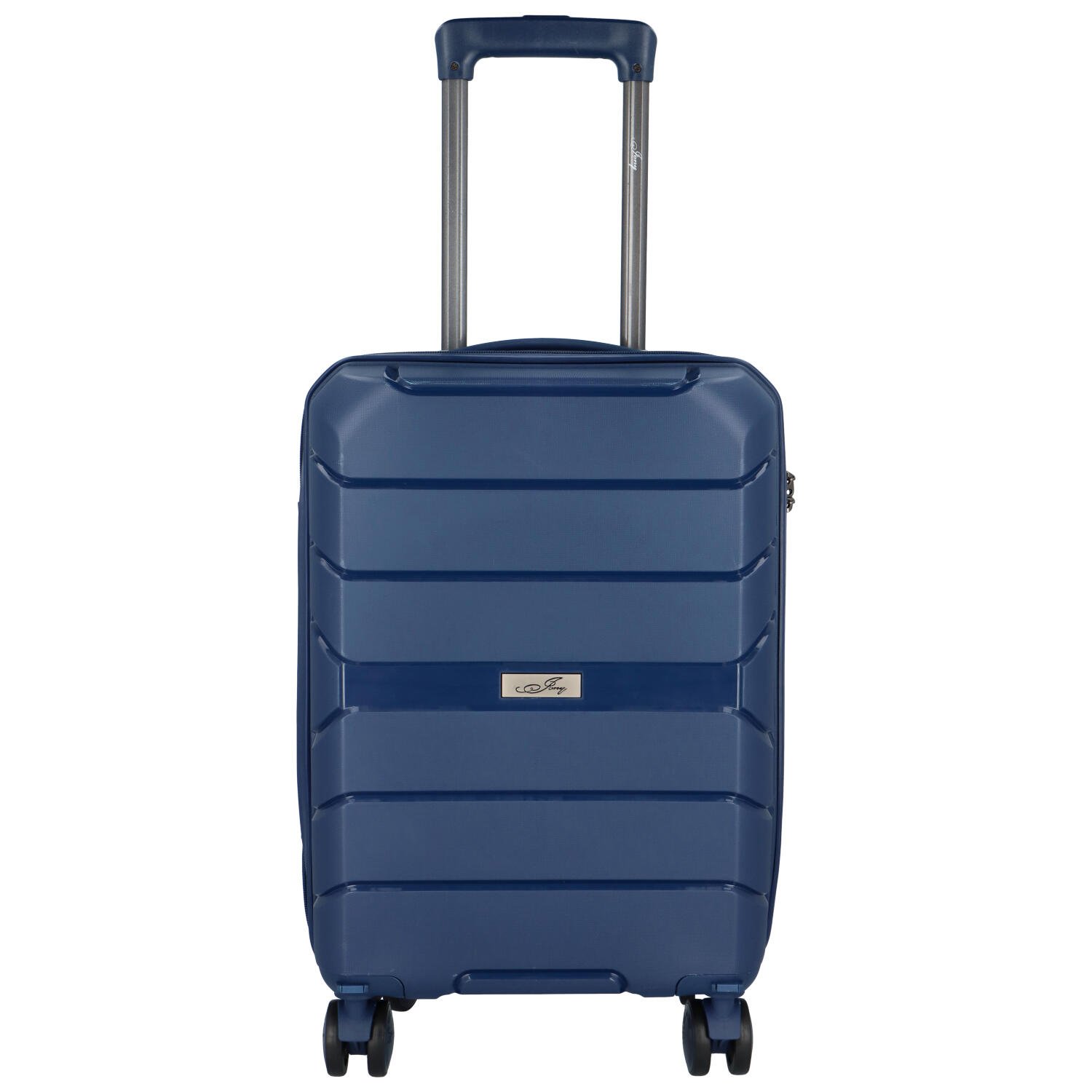 Cestovní plastový kufr Franco velikosti XS, modrý