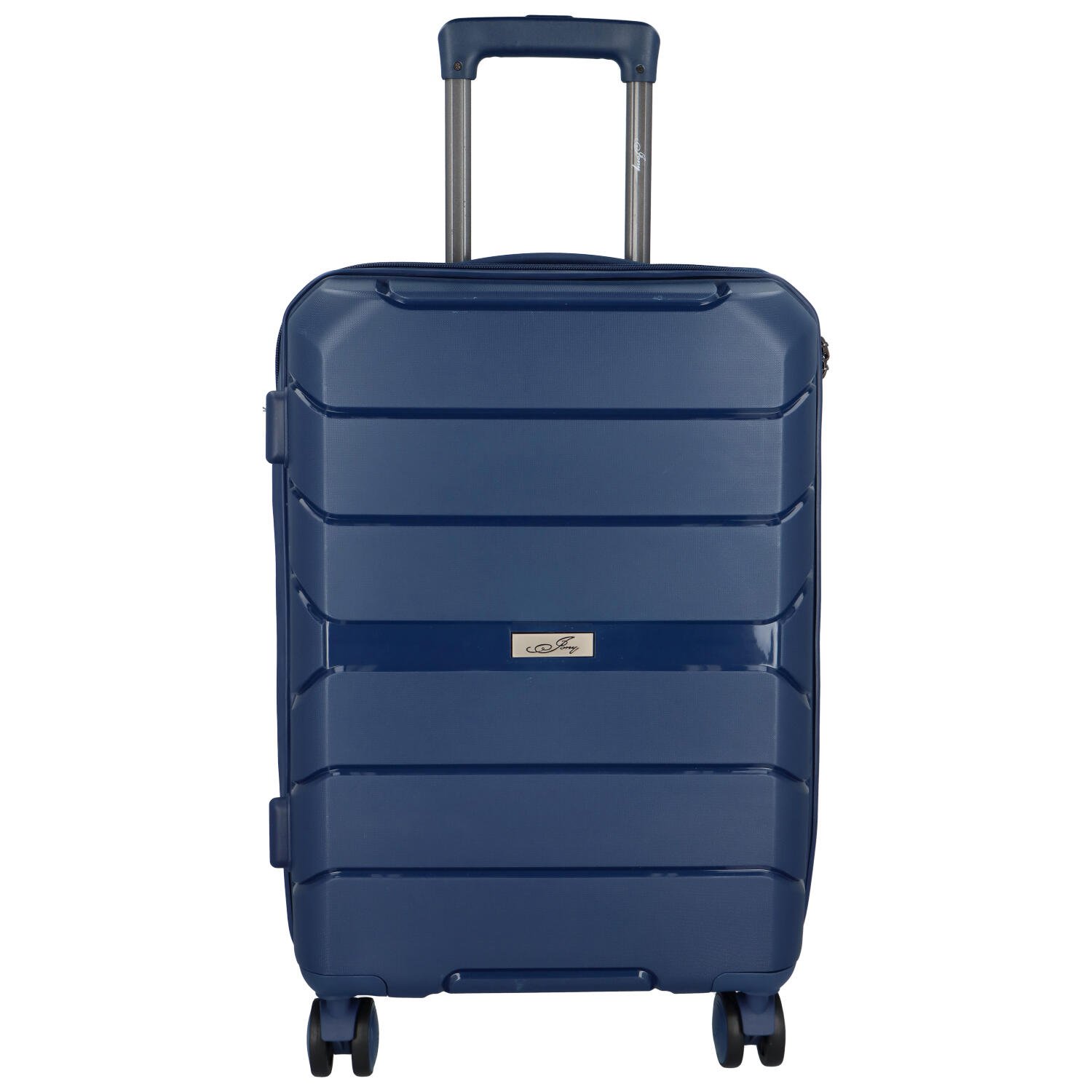 Cestovní plastový kufr Franco velikosti S, modrý