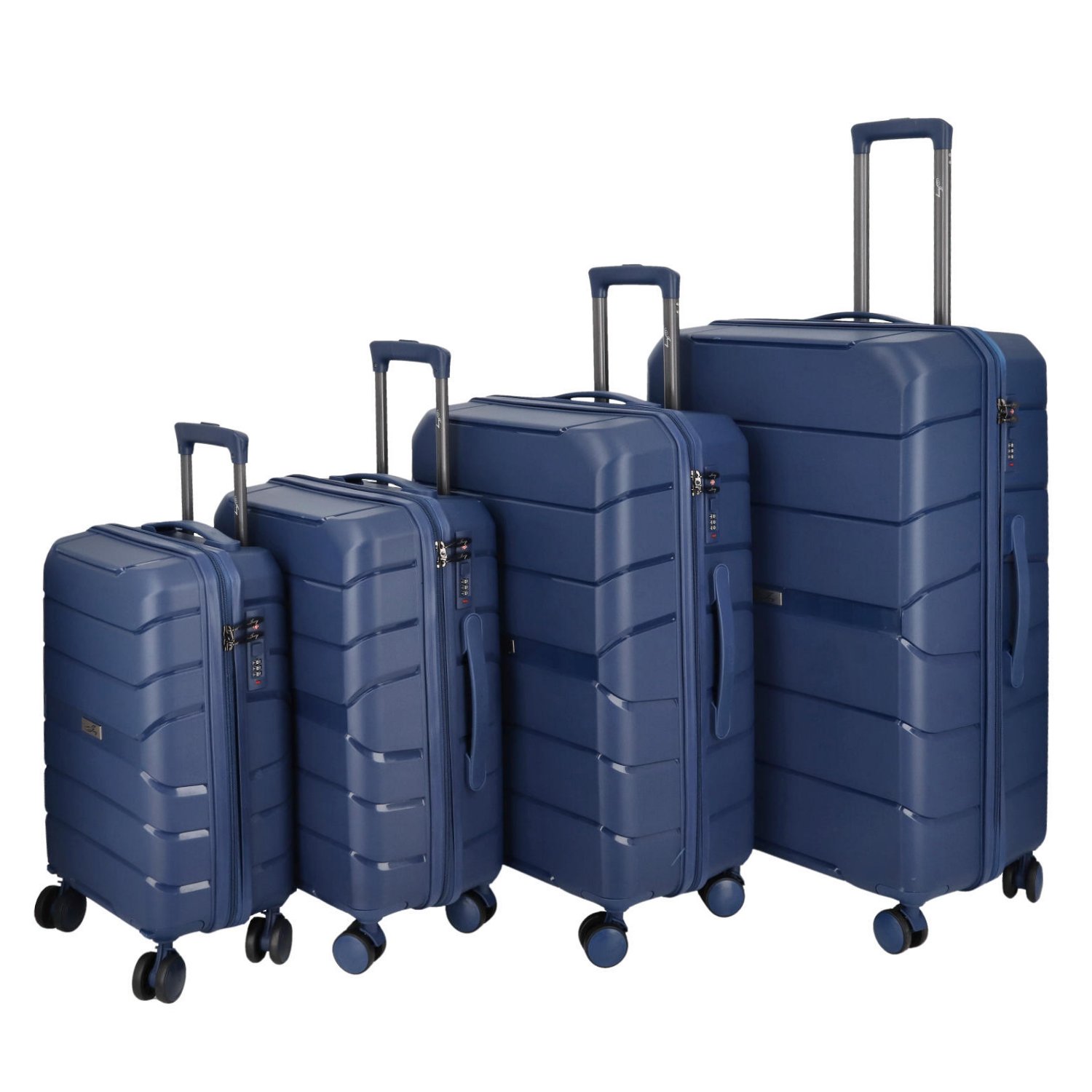 Cestovní plastový kufr Franco SADA, modrý