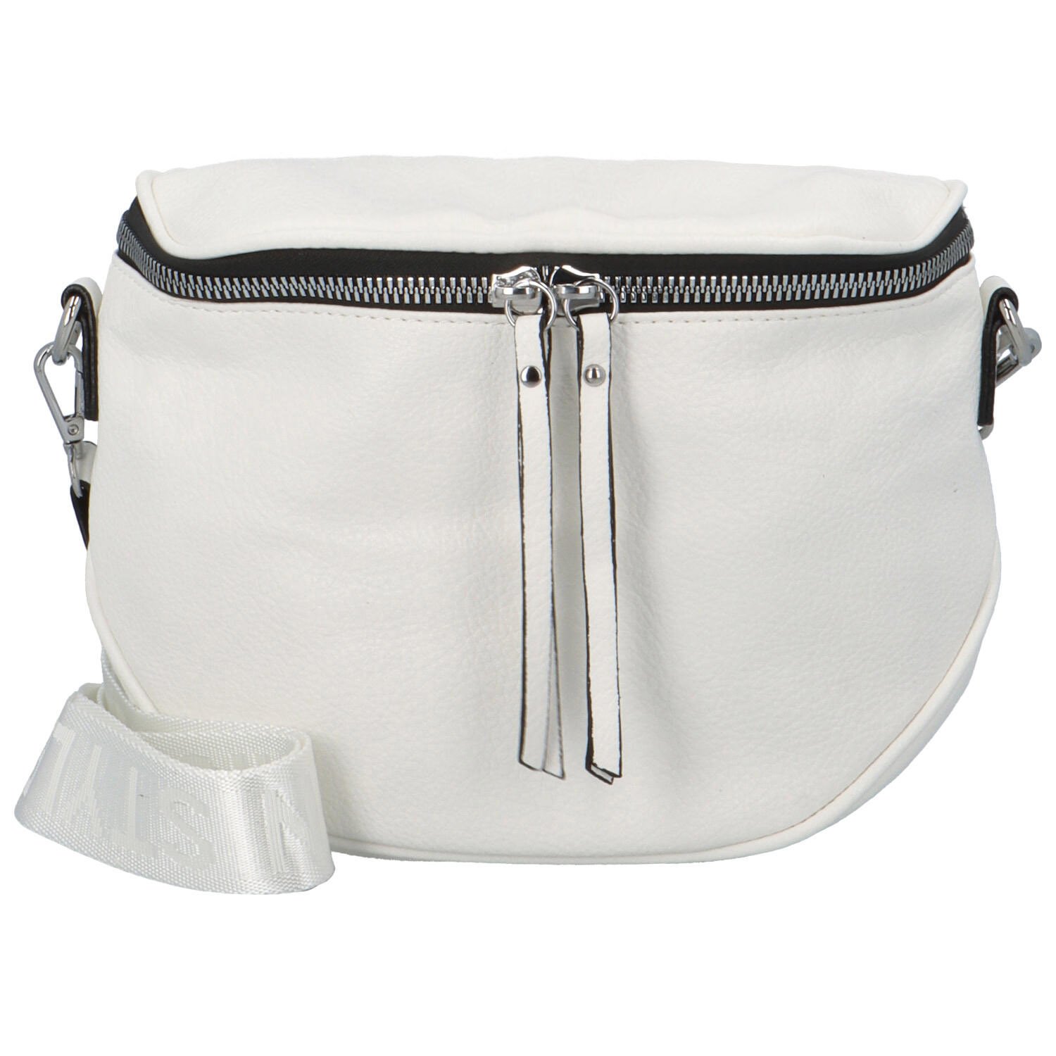 Módní dámská koženková ledvinka/crossbody Andrés, bílá