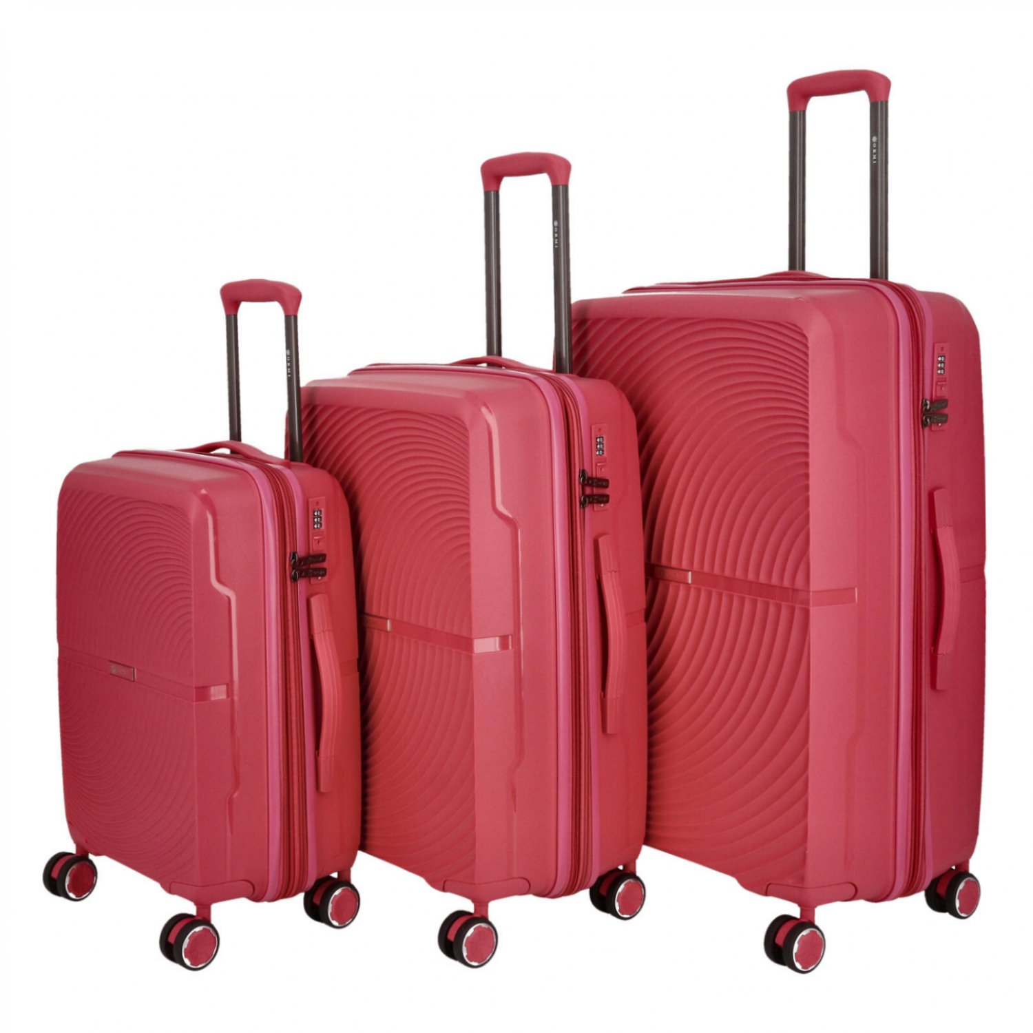 Cestovní plastový kufr Darex SADA, růžový