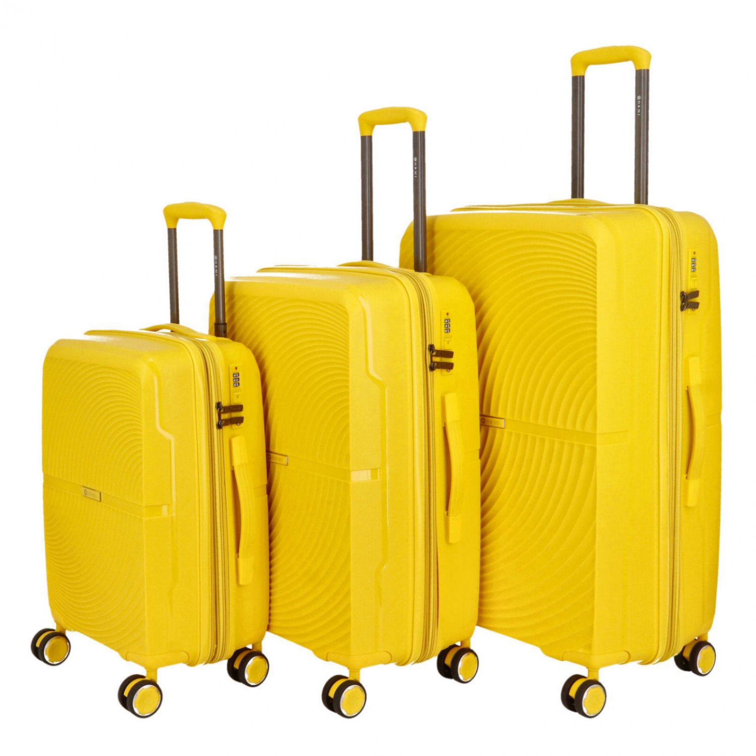 Cestovní plastový kufr Darex SADA, žlutý
