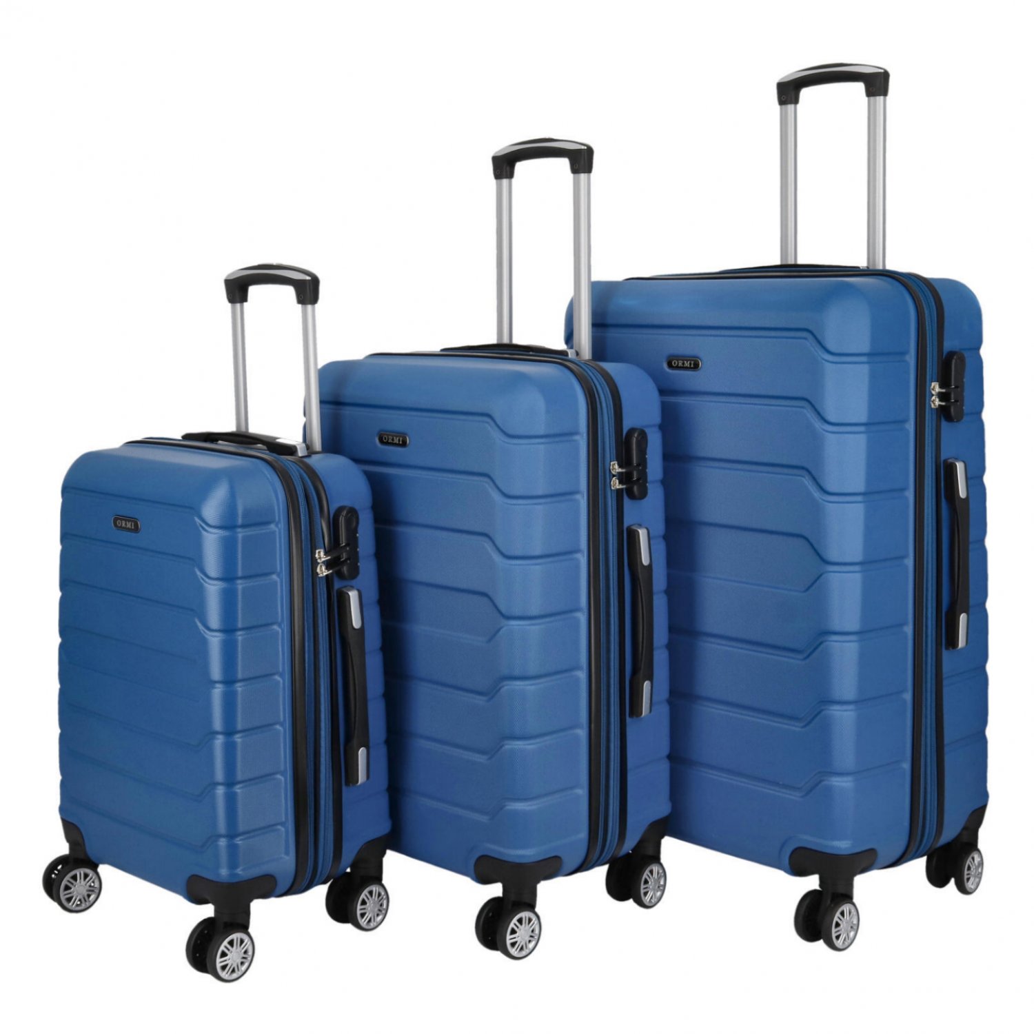 Cestovní plastový kufr Ormi Piotr SADA, modrý