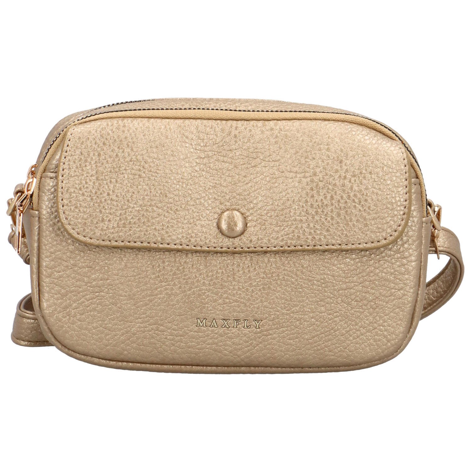 Trendy dámská crossbody Iviss, zlatá