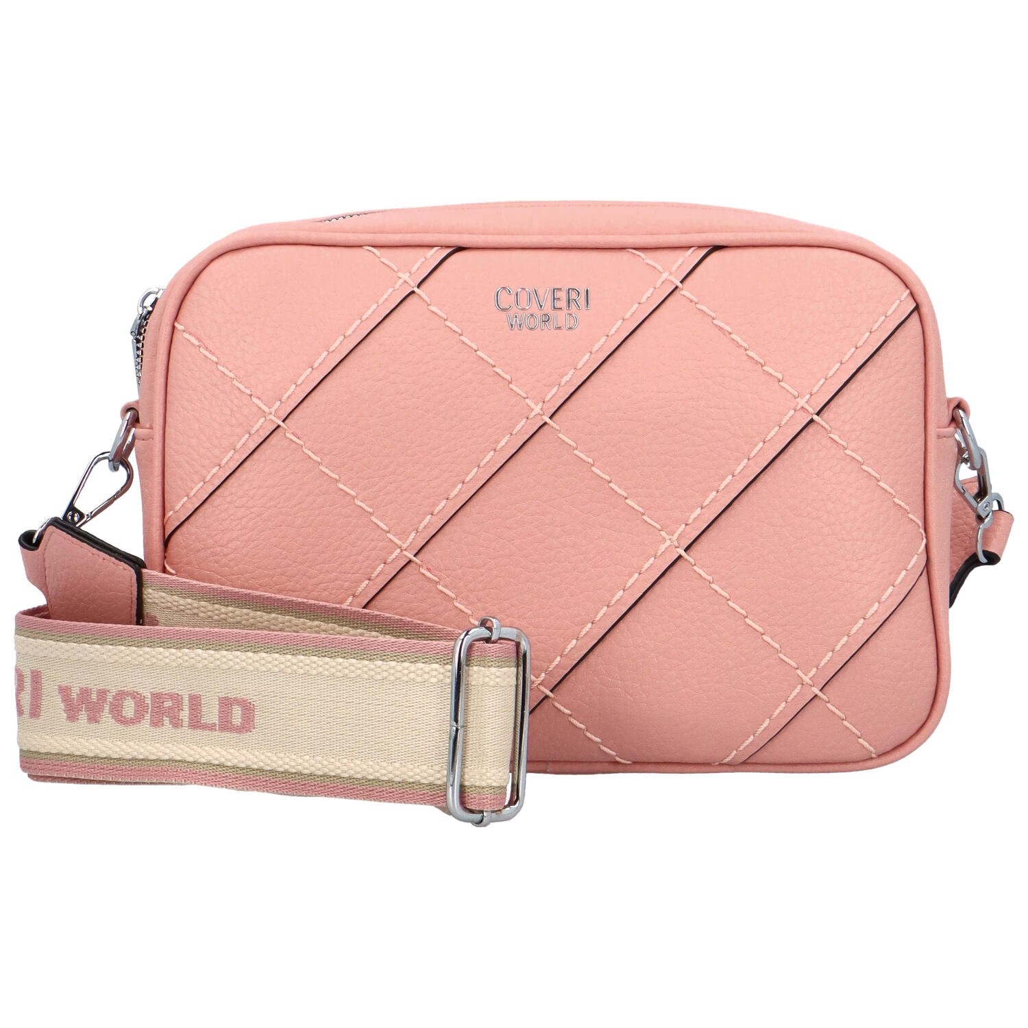 Stylová dámská crossbody Duavani, růžová