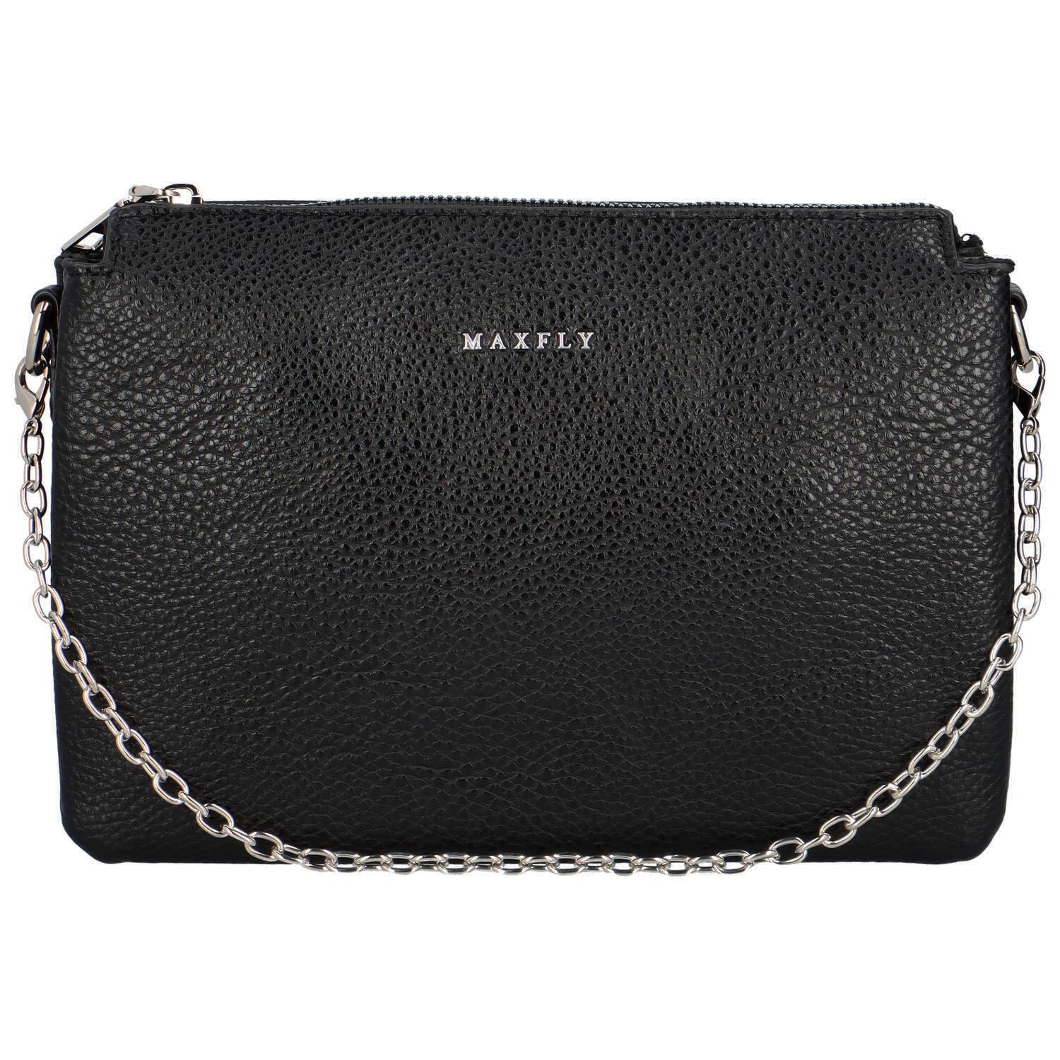 Trendy koženková dámská crossbody kabelka Carisa, černá new